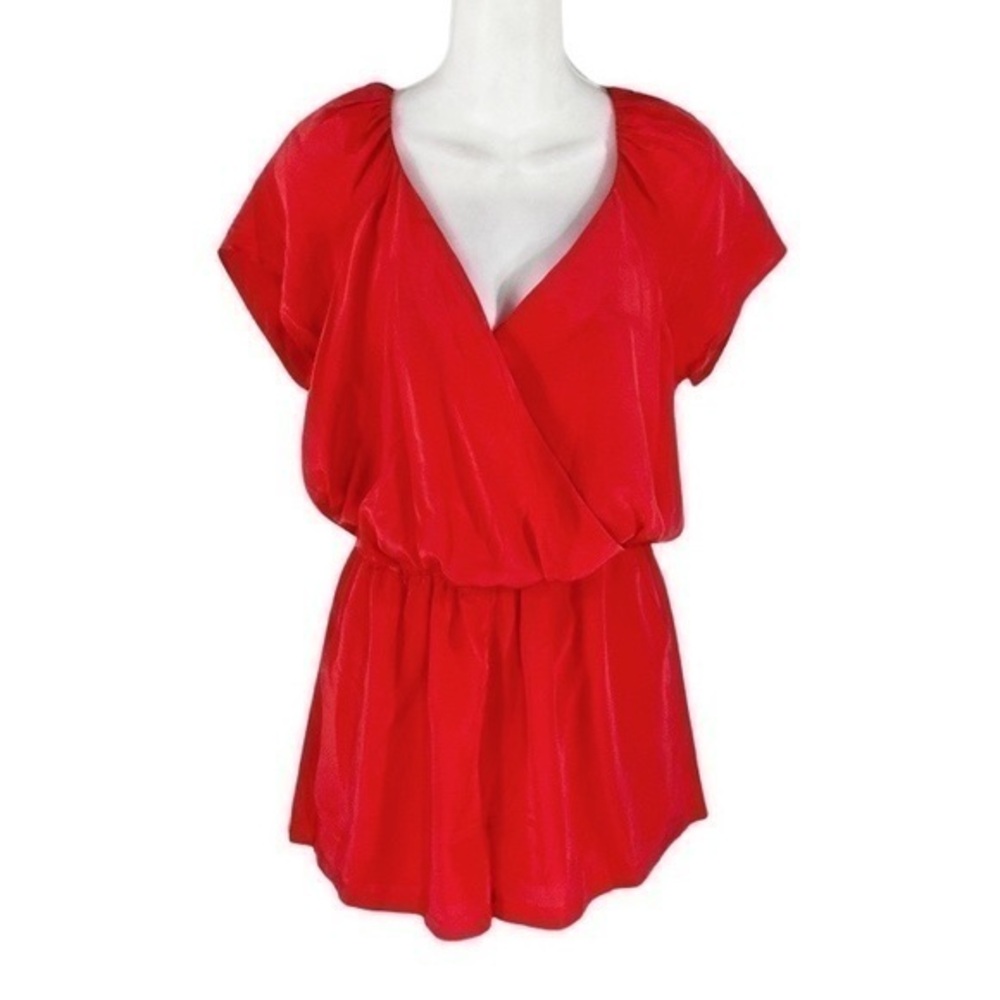 Rory Beca Red Wrap Jumpsuit